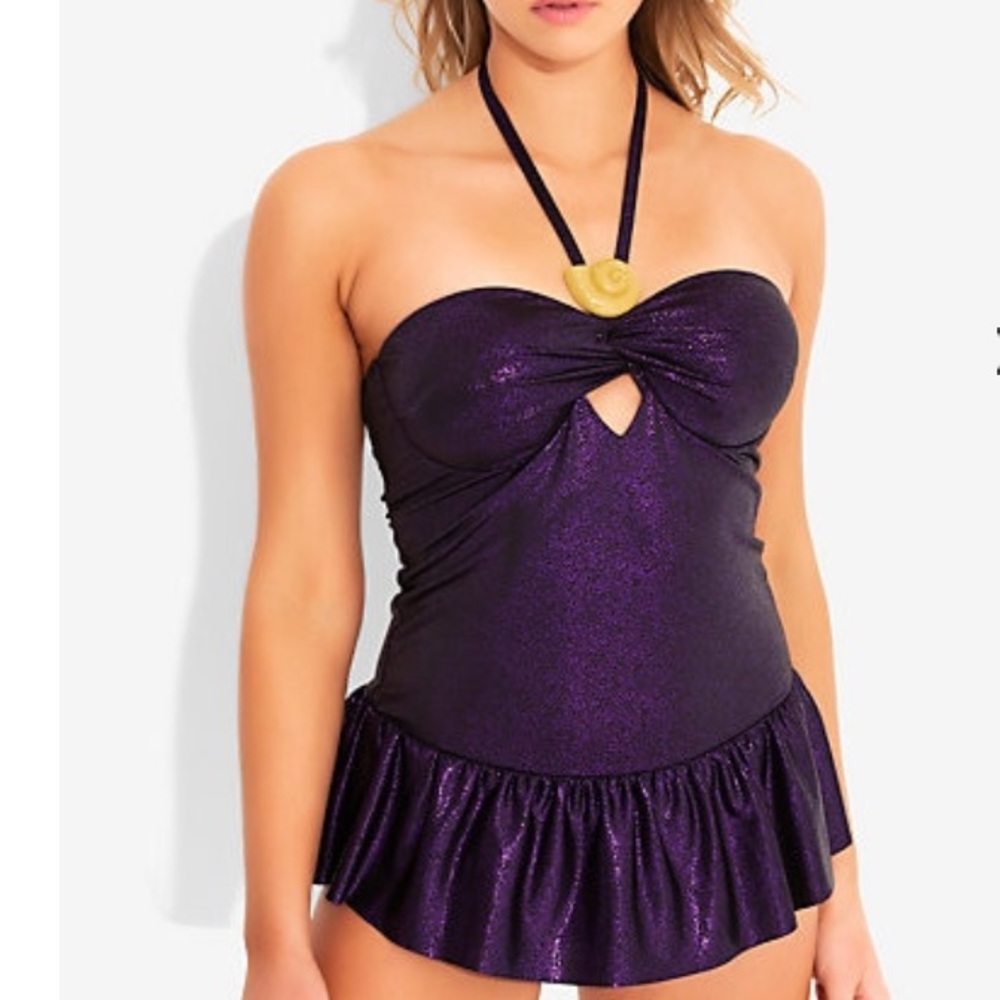 Ursula Purple Shell Swimsuit